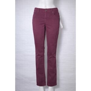 Women with Control A702771 Contour Curves Regular Pants Burgundy